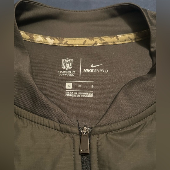 Nike Seattle Seahawks Salute To Service Size L 1/2 Zip Jacket Camo Nike Shield - Picture 6 of 13